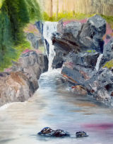 The McHoneth falls, 16x12", oils on board, £180