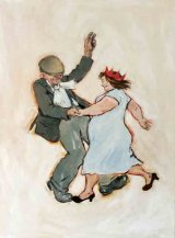Pitman's Party 80X60cm Acrylic on canvas £250