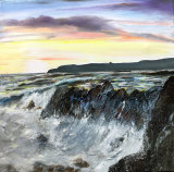 Poldark Country Oil on canvas block 40 X 40 cm £110