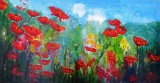 Poppies Mixed Media 120 x 63 cm £200