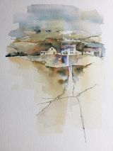 Rolling Hills, 45x55cms, framed £100