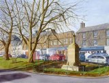 Rothbury High Street Watercolour 40 X 30 cm