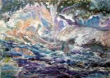 Rough Seas Acrylic Framed 54 X 34 cm £120