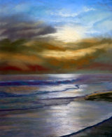 Solway Sunset, Pastel, 50 X 40 cm