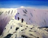 Striding Edge Challenge Oils, unframed, 16x20" SOLD