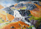 Storm brewing over Sour Milk Ghyll, oils, 40x30cm, framed, £200