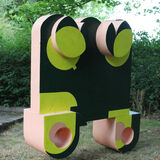 COBRA outdoor sculpture made of painted wood