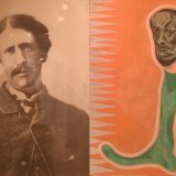 Close-up of pair of images Hobson-Jobson, solo exhibition, museum of legacies, jaipur, art exhibition, installation