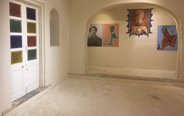 Installation view of one wall of Hobson-Jobson