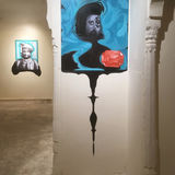 Foreground: Major Lee Installation view