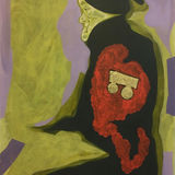 Colonel Pearson acrylic painting on board,