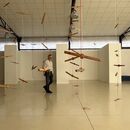 Malcolm in the centre of Ancore installation