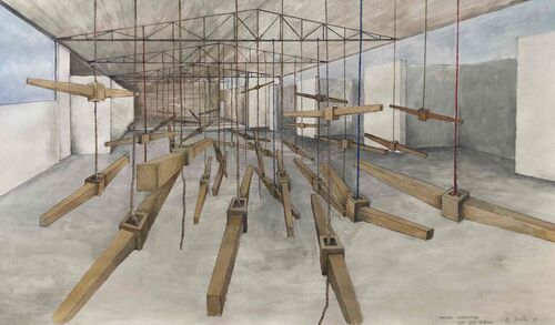 Drawing for Ancore installation- Habitat 83, Verona