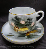 1 JAPANESE COFFEE CUP AND SAUCER by Ann Howard