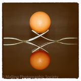 3 FORK 'N EGG REFLECTION by Jennifer Lane