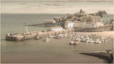 POSTCARD FROM TENBY HABOUR by Les Welton