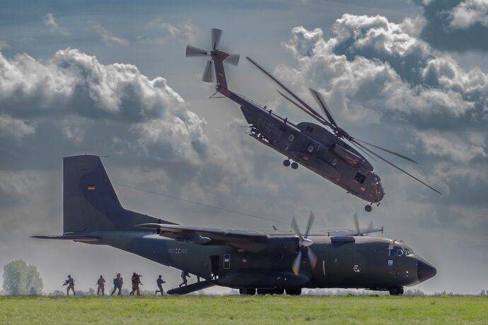 TROOPS ON THE MOVE by Colin Bristow