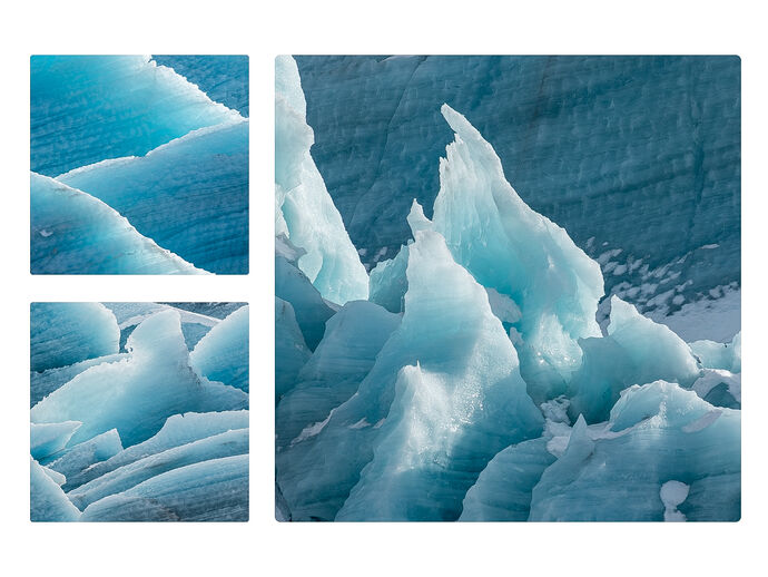 The Blues of Svinafellsjokul by Paul Davison