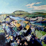 Colvend coastline. Dumfries and Galloway. Landscape painting. Acrylic on canvas. By Marcer Campbell