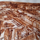 Triptych 1. Towards Carlisle Castle, Bitts park