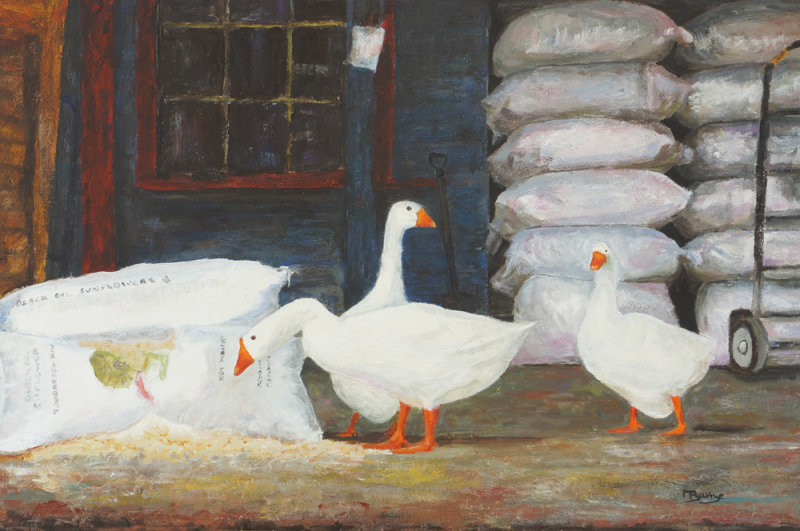 Three Geese Caught In The Act