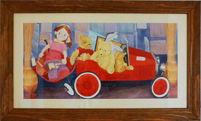 Christmas Toys (showing framing) - sold