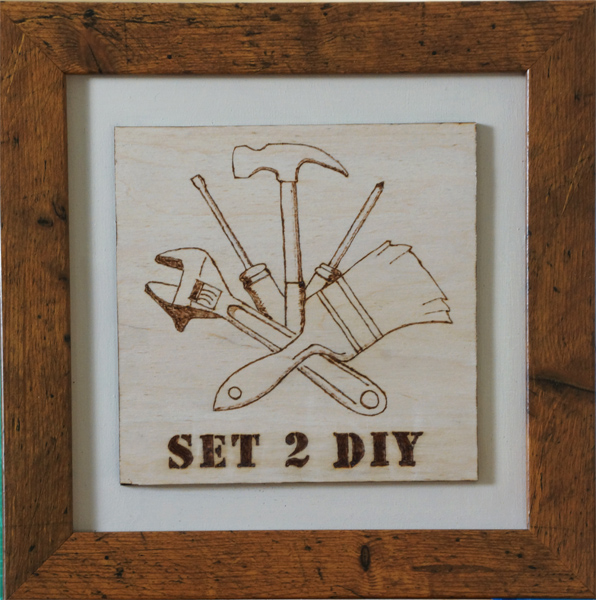 Corporate Plaque (woodburning) (sold)