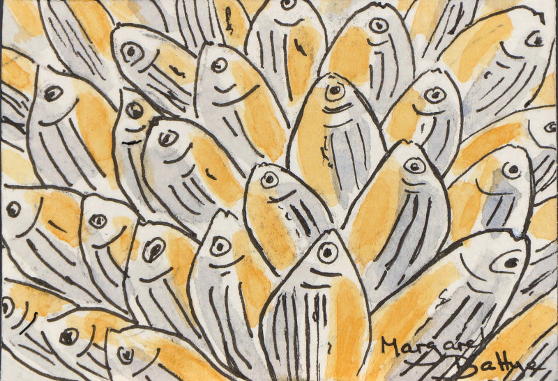 Fish Fan (ACEO) - Sold