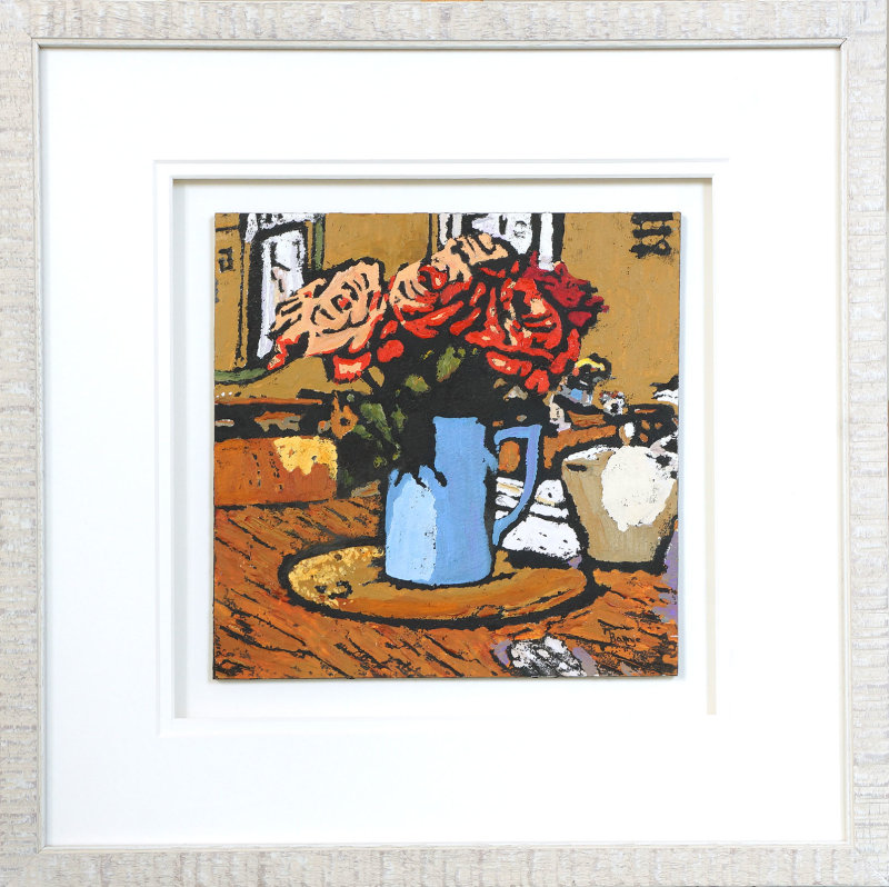 Jug O' Roses - Framed