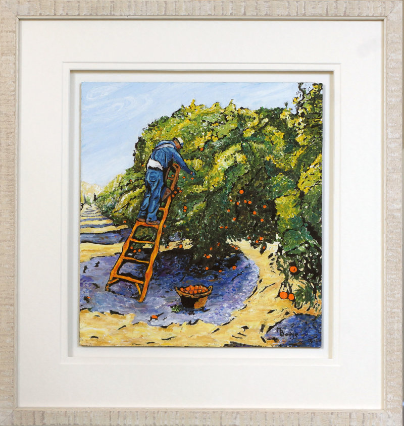 The Orange Picker - Framed
