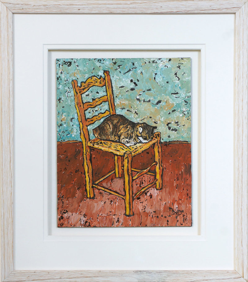 Sleeping Cat - Framed