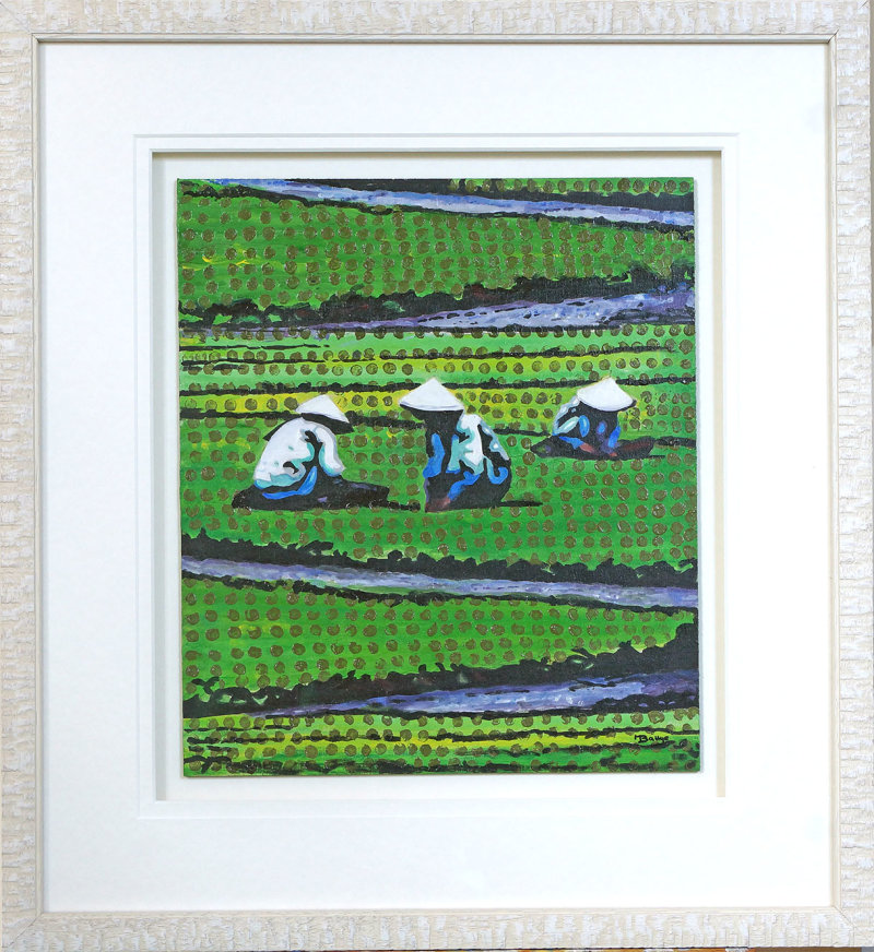 Tending The Greens - Framed