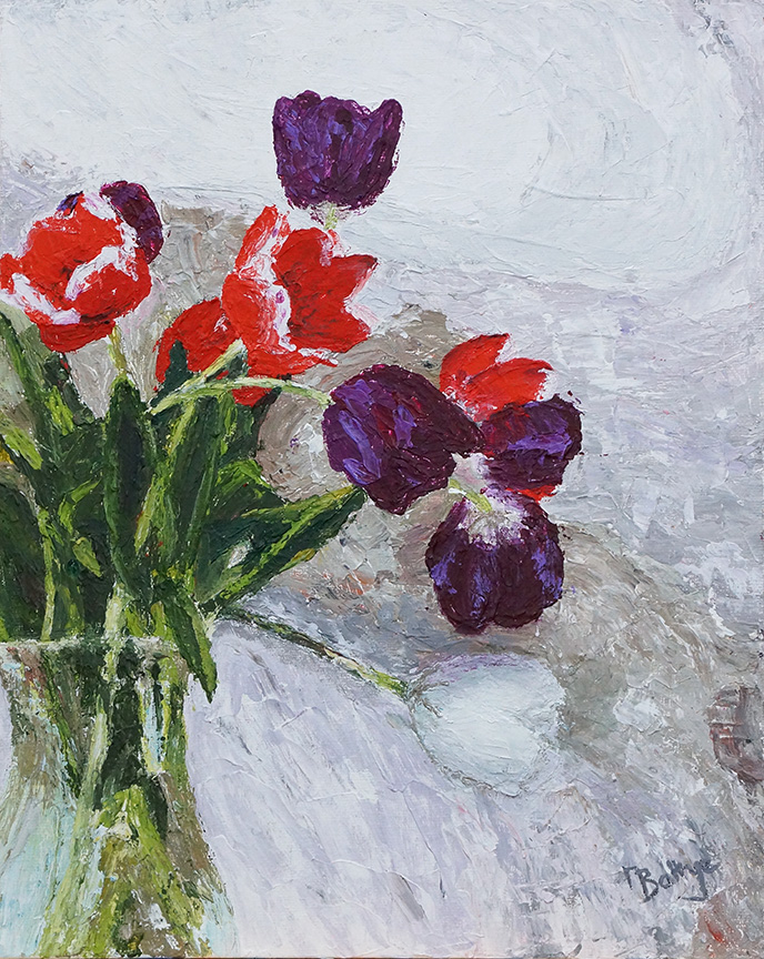 Tulips in A Vase