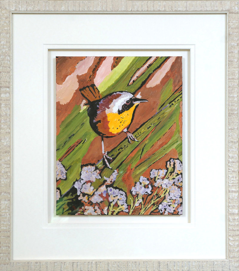 Yellow Throated Warbler - Framed