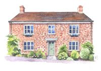 Watercolour house portrait