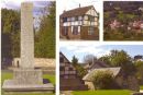 Ditchling: West Sussex: View from Downs, War Memorial & Housing Styles