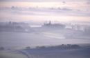 Mist over Berwick Church Spire