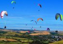 Paragliding from Mount Caburn: East Sussex
