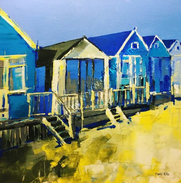 Mudeford Spit beach huts