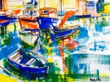 'Little blue rowing boat'