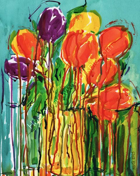Vibrant tulips