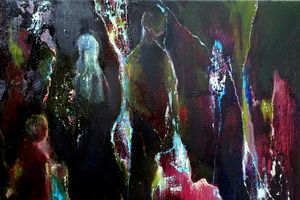 From the dark. Oil on canvas. 35x45cm