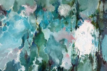 Lace. Collage and oil on canvas. 40x50cm.