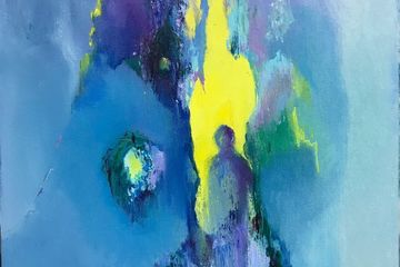 Passing through. Oil on canvas. 30x30cm