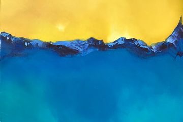 Separated. Ink and oil on canvas. 40x50cm