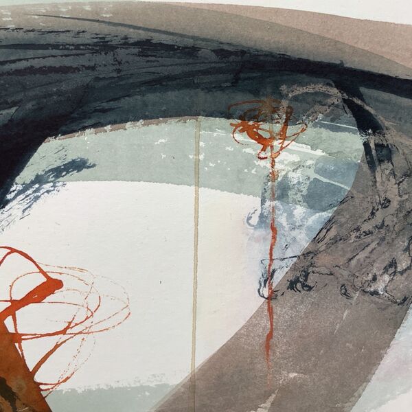 Between tides Abstract coastal painting for sale