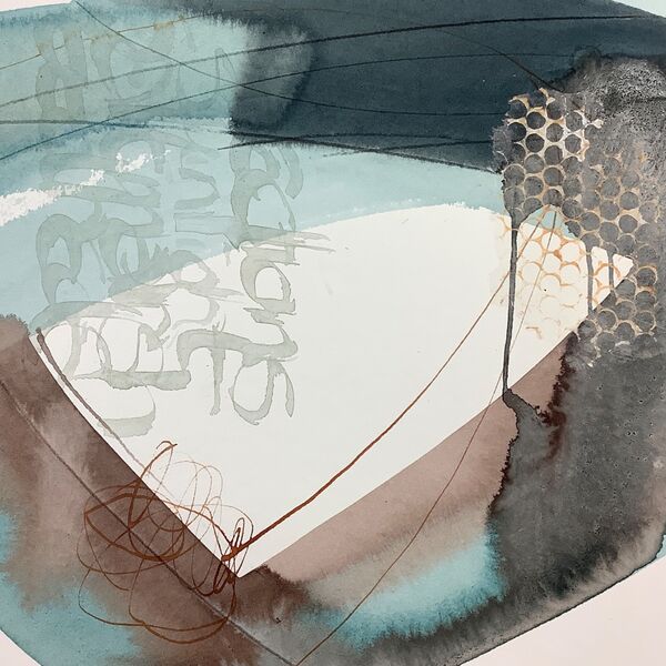 New light abstract ink painting for sale