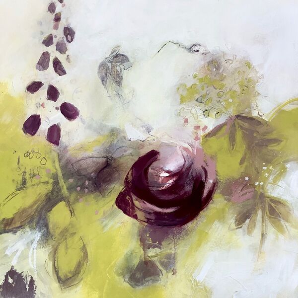 Towards the light SOLD abstract-garden-painting-for-sale