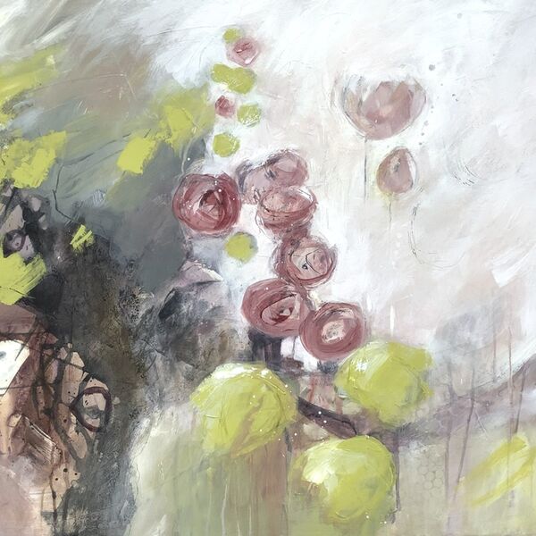Hidden corner abstract-garden-painting-for sale