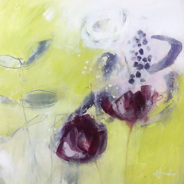 Alchemy Abstract-painting-of-garden-flowers